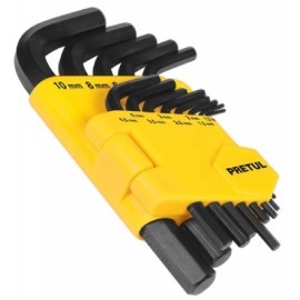 JUEGO DE LLAVES ALLEN 13 PIEZAS MILIMETRICAS PRETUL (ALL-13M-P) 21857