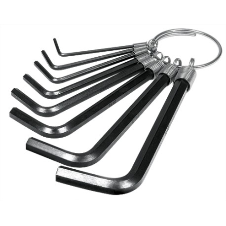 JUEGO DE LLAVES ALLEN 8 PIEZAS STANDARD (TIPO LLAVERO) PRETUL (ALL-P8P) 21850