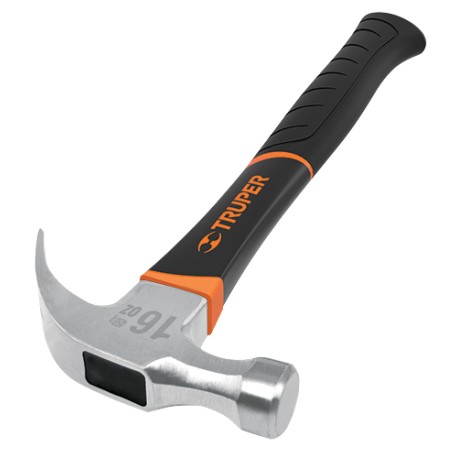 MARTILLO MANGO FIBRA DE VIDRIO UÑA CURVA 16 OZ. TRUPER (MA-16F)