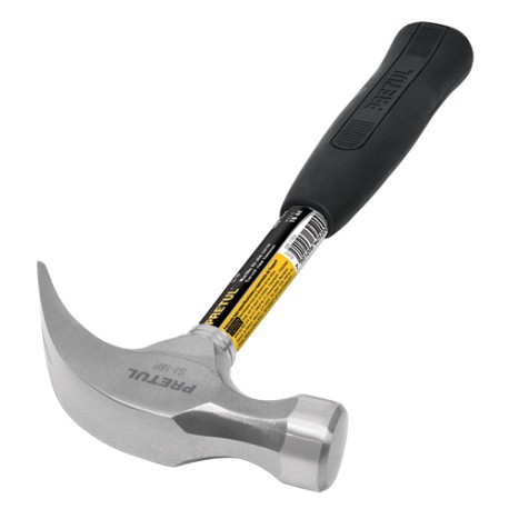 MARTILLO TUBULAR MANGO NEOPRENO UÑA CURVA 16 OZ. PRETUL (SJ-16P)